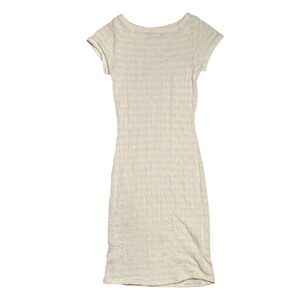 Nation LTD textured white midi dress